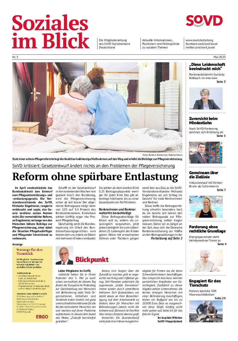 SoVD-Zeitung 05/2023 (Rheinland-Pfalz/Saarland, Baden-Württemberg) 