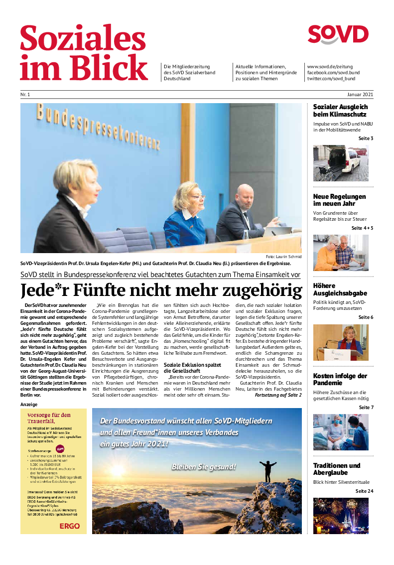 SoVD-Zeitung 01/2021 (Mitteldeutschland)